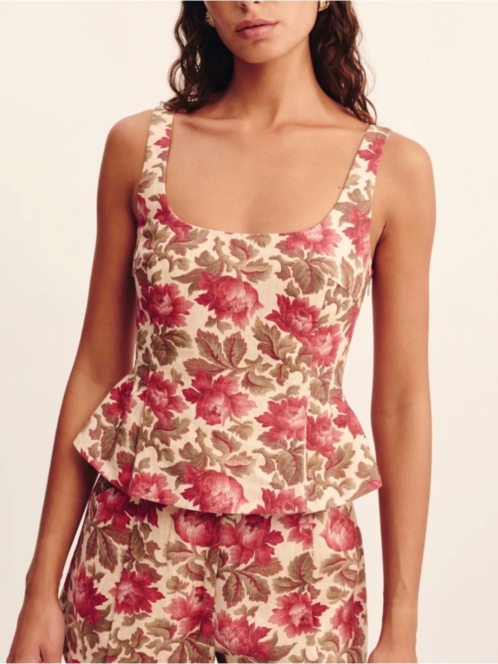 POSSE Rosalie Floral Linen Top